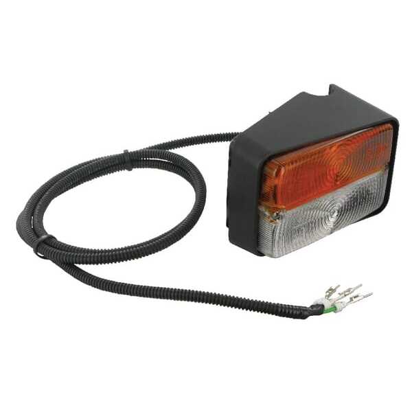 John Deere Direction and position lamp - 0307530000 - Direction and position light RH rectangular, 12V, amber/transparent, bolt 