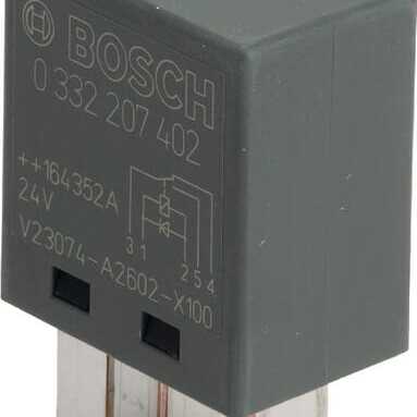 AL-KO Relay Bosch - 0332207402 - Micro relay, 24 V, 5 A