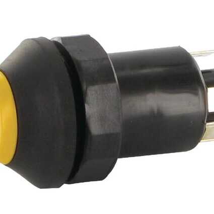 John Deere Push switch - 11100240PN - Push switch, PTO, round, yellow