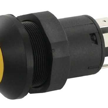 John Deere Push switch - 11130030PN - Push switch, parking light, round, yellow