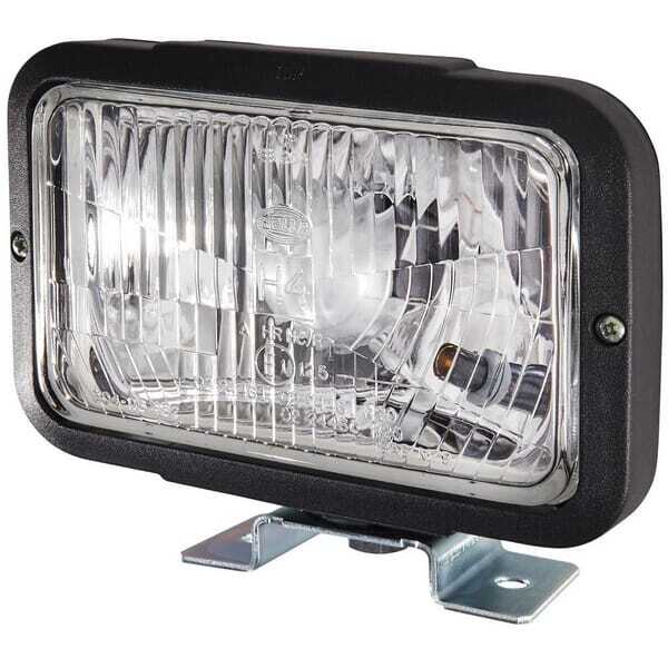 John Deere Headlampfor mounting - 1AB004231001 - Headlight Halogen, rectangular, 12/24V, transparent, bolt on, 194x122x168mm, He