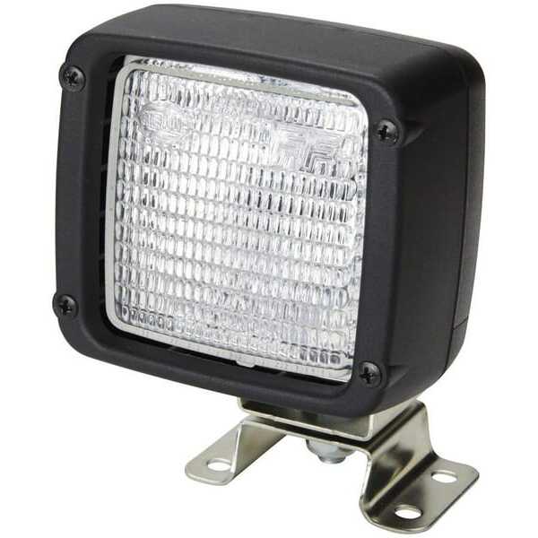 John Deere Square work light H3 - 1GA007506011 - Work light Halogen, rectangular, 12/24V, white, clamp, 112x139x152mm, AMP/Blade