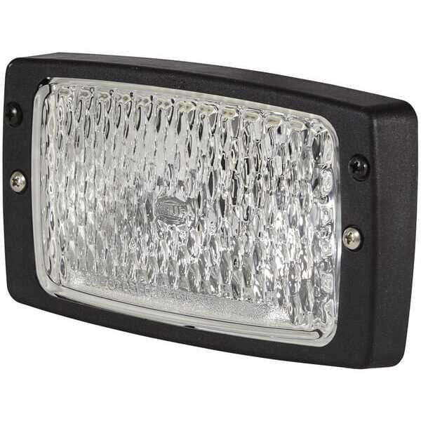 John Deere Work lights rectangular built-in H3 - 1GB006213111 - Work light Halogen, 55/70W, rectangular, 12/24V, transparent, 18