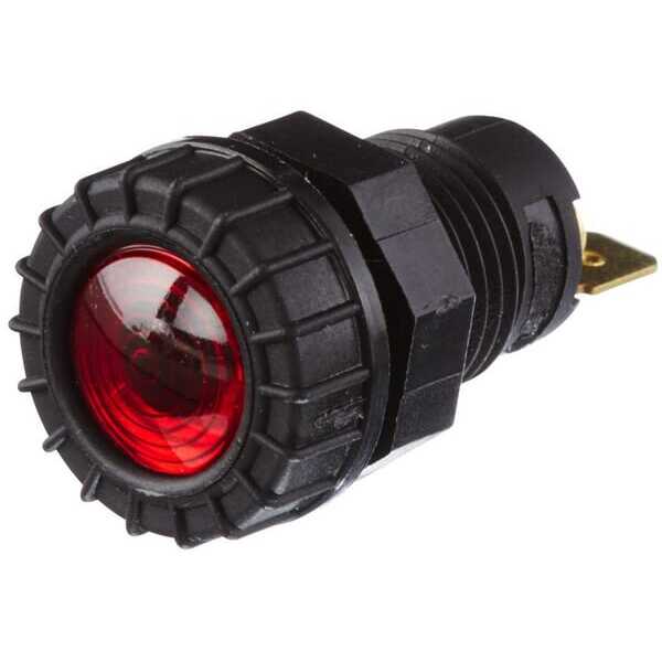 John Deere Warning lampsFlush Mounted BA9SHella - 2AA008594031 - Warning Light, round, 12/24V, red, bolt on, Blade terminal, Hel