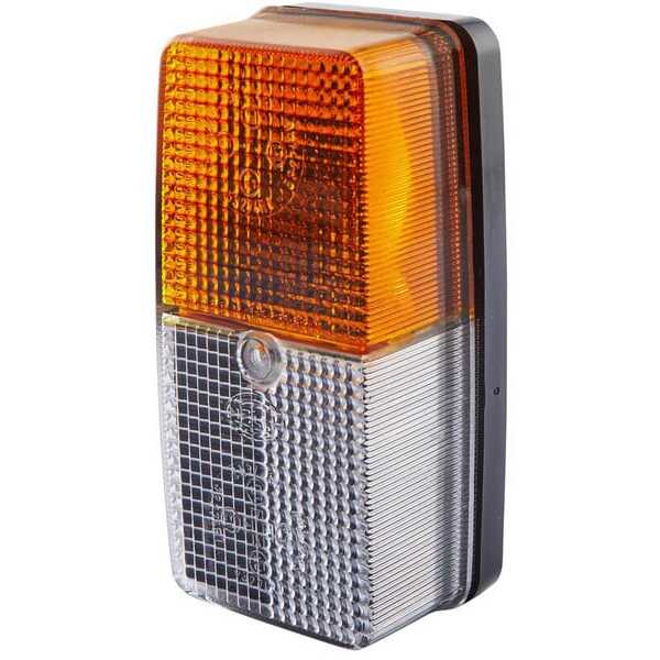 John Deere Direction and position lamp - 2BE003347001 - Direction and position light 21/5W, rectangular, 12V, amber/transparent,