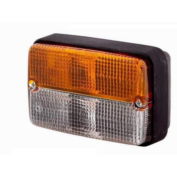 John Deere Direction and position lamp - 2BE997131081 - Direction and position light 21/5W, rectangular, 12V, amber/transparent,