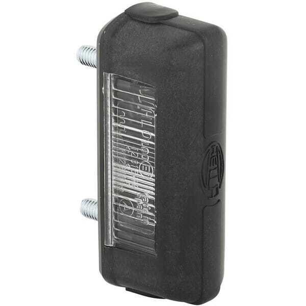 John Deere Number plate light - 2KA001389101 - Number plate light 5W, rectangular, 12/24V, white, bolt on, 80x31mm, Blade termin