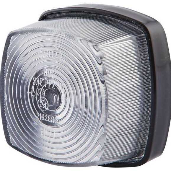 John Deere Position lamp - 2PF003057041 - Marker light 5W, square, 12V, transparent, bolt on, 62x40x62mm, Hella