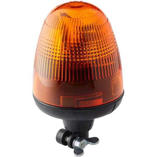 John Deere Warning beacon flexible Rotaflex R Hella - 2RL006846001 - Rotating beacon Halogen, round, 12V, amber, pole mount, Ø 1