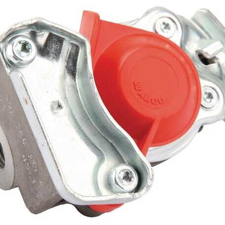 John Deere Quick coupler air brake 2 pipe - 9522002210 - Coupling head automatic M16x1.5 red