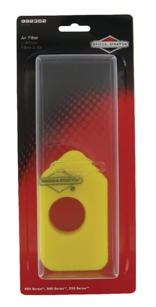 Air filter 1 x 698369 - 992352 - Briggs & Stratton
