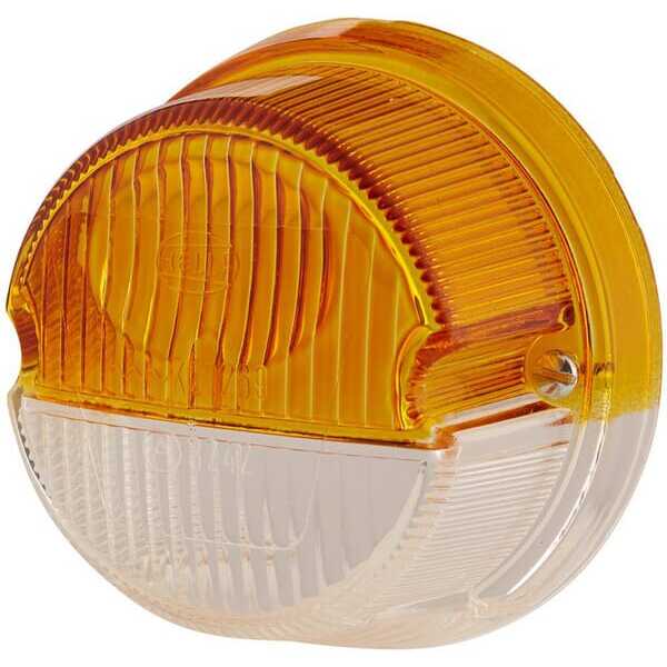 John Deere Separate lamp lens for indicator and position lights - 9EL088538001 - Light lens, amber/transparent, round LH/RH Hell