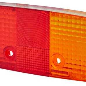 John Deere Separate lenses for rear lights Hella - 9EL118701001 - Light lens, amber/red, rectangular rear/right Hella