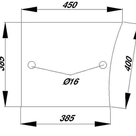 John Deere Door windows - D8055 - Door glass lower