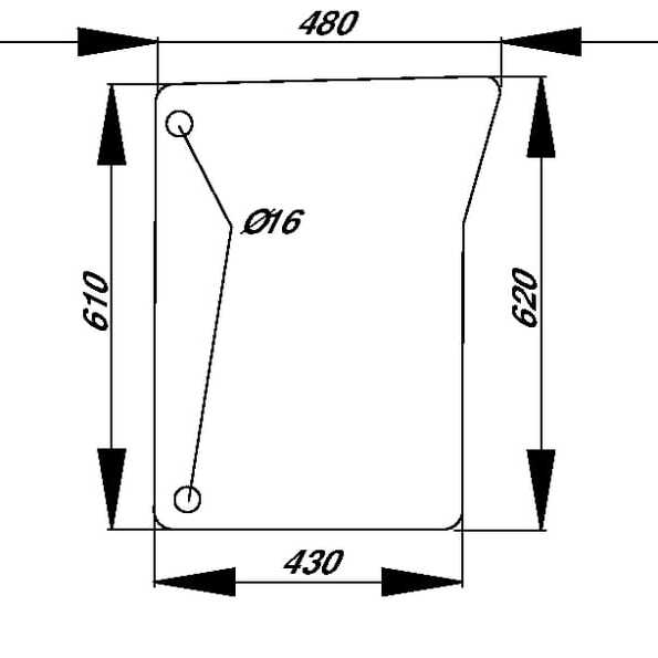 John Deere Windscreens - L151753N - Windscreen lower