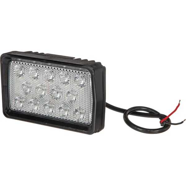 John Deere Rectangular LED work light - LA10412 - Work light RH LED, 21W, 2600lm, rectangular, 10-30V, white, 158x84x95mm, Flood