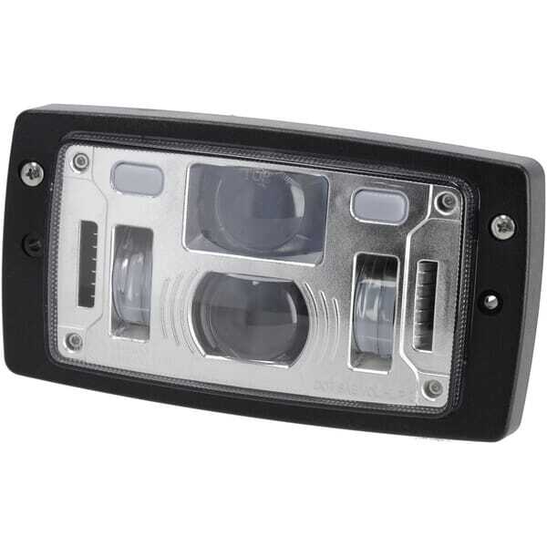 John Deere Headlight - LA10425 - Headlight LED, 40/22W, rectangular, 10-30V, 185x102x82, high/low beam, position light, H4 conne