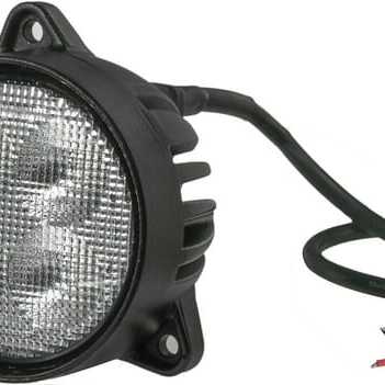 John Deere Work lights round LED - LA10429 - Work light LED, 40W, 4800lm, round, Flood, Kramp