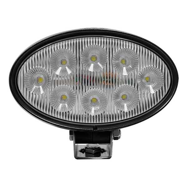 John Deere Work light oval LED - LA10558 - Work light LED, 56W, 5320lm, oval, white, 10/30V, Deutsch plug, Wide flood, 8 LED's K