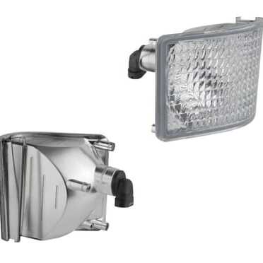 John Deere Headlamp - LPRE56651 - Corner work light halogen, left, 12V, 50W, square, white, 98x110x111mm, PGJ13 plug, Wesem