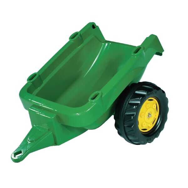 John Deere R12174 RollyKid Trailer green - R12174 - Trailer, John Deere, green/yellow, from age 2.5, rollyKid by Rolly Toys
