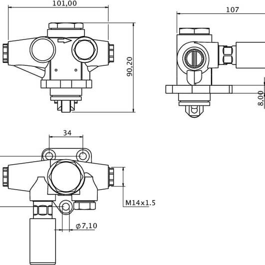 John Deere Fuel lift pump Kramp - RE10258KR - Fuel lift pump