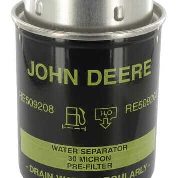 John Deere Fuel filter - RE509208 - Fuel pre-filter, spin on