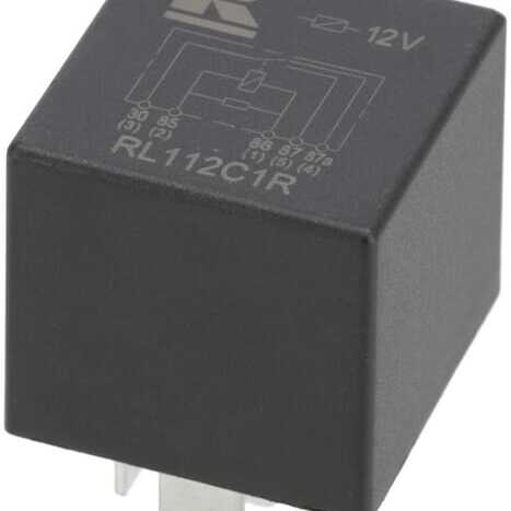 John Deere Relays Kramp - RL112C1R - Mini relay 12V, changeover, 30A/40A, with resistor, without holder