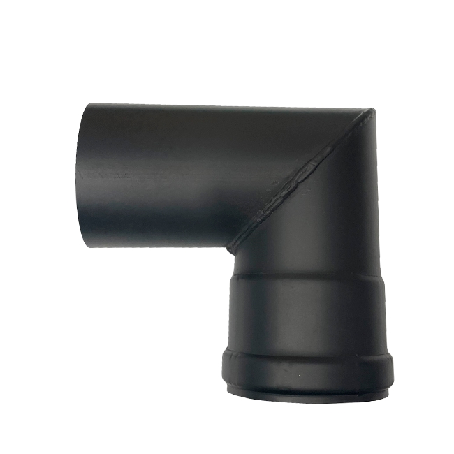 Flue pipe black Ø80 Bend 90 degrees